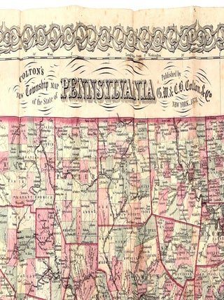 New Township Map of Pennsylvania w/ Lancaster County Map