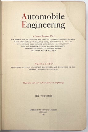 Automobile Engineering, 6 Vols.