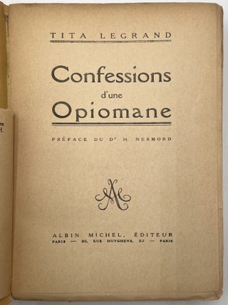 Confessions d'une Opiomane (Confessions of an Opium Addict)