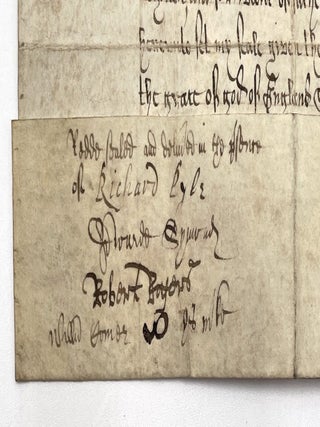 17th Century Manuscript Hunsworth Deed on Vellum, 1634
