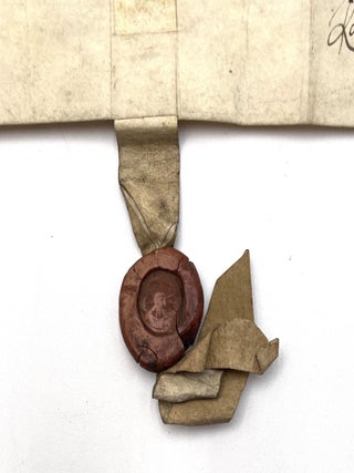 17th Century Manuscript Hunsworth Deed on Vellum, 1634