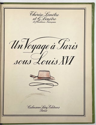 Un Voyage á Paris sous Louis XVI