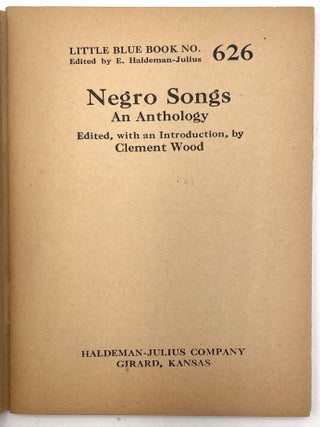 Group of Four African-American Related Little Blue Books