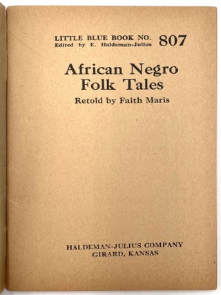 Group of Four African-American Related Little Blue Books