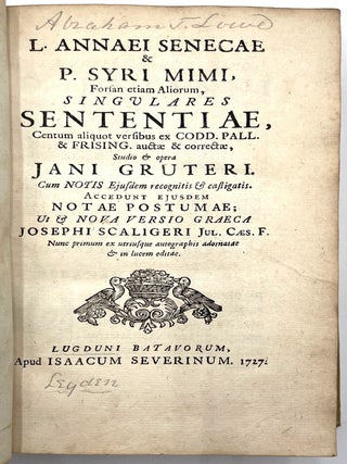 Singulares Sententiae (Singular Sentences)