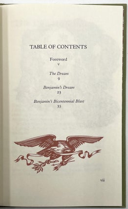“The Dream” “Benjamin’s Dream” and “Benjamin’s Bicentennial Blast”