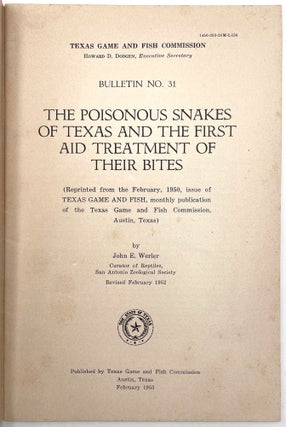 The Poisonous Snakes of Texas