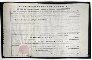Item #3189 Partially Printed Document signed as President. Millard Fillmore