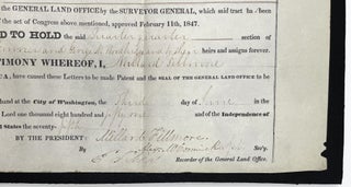 Partially Printed Document signed as President