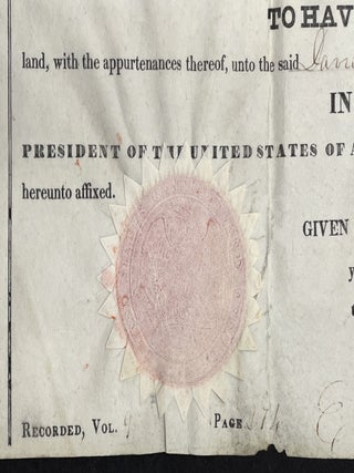 Partially Printed Document signed as President