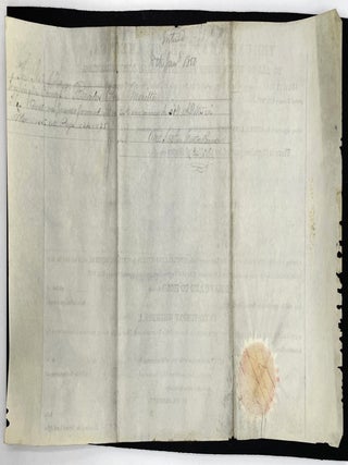 Partially Printed Document signed as President