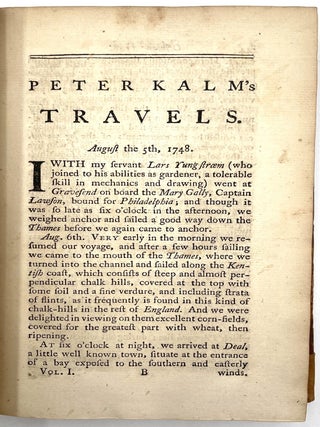 Travels into North America, 2 Vols.