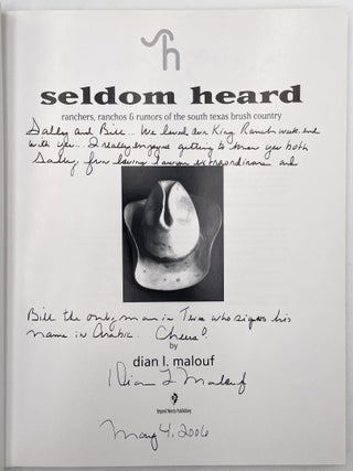 Seldom Heard [Inscribed to Bill Wittliff]
