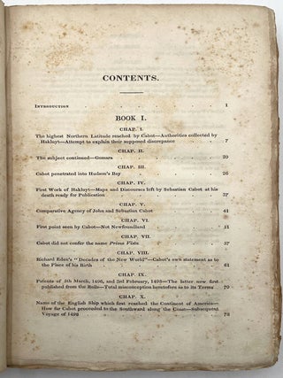 A Memoir of Sebastion Cabot [First Edition]