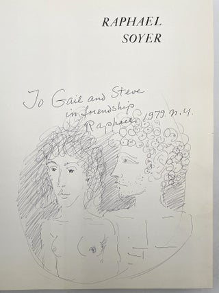 Raphael Soyer [Inscribed w/ Original Drawing]