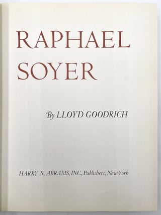 Raphael Soyer [Inscribed w/ Original Drawing]