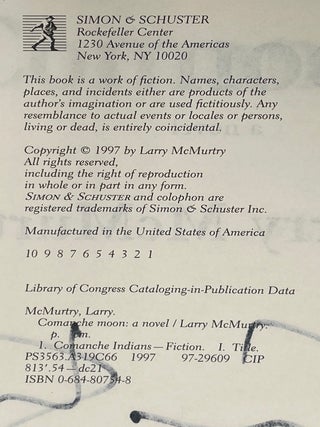 Commanche Moon [Signed]
