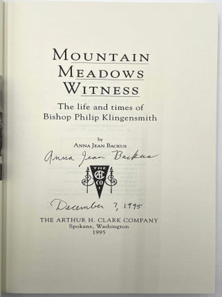 Mountain Meadows Witness [Signed]