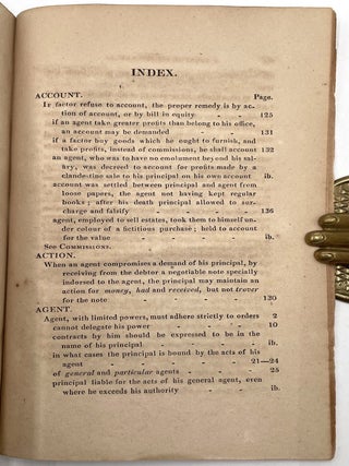 Treatise on the Law Relative to Principals, Agents, Factors, Auctioneers, and Brokers [First Edition]