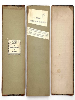Treatise on the Law Relative to Principals, Agents, Factors, Auctioneers, and Brokers [First Edition]