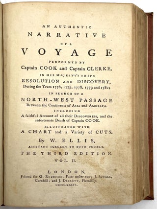 An Authentic Narrative of a Voyage Performed by Captain Cook and Captain Clerke&hellip; Vols. I & II [Third Edition]