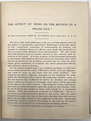 Journal of the United States Artillery, Vols. I & II, 1892, 1893