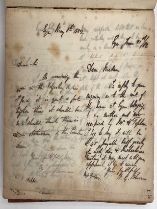 Letterpress Copy Book, 1882 to 1893 (Eye, Suffolk, UK)