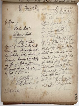 Letterpress Copy Book, 1882 to 1893 (Eye, Suffolk, UK)