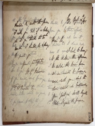 Letterpress Copy Book, 1882 to 1893 (Eye, Suffolk, UK)