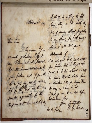 Letterpress Copy Book, 1882 to 1893 (Eye, Suffolk, UK)