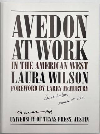 Avedon at Work in the American West [Signed]