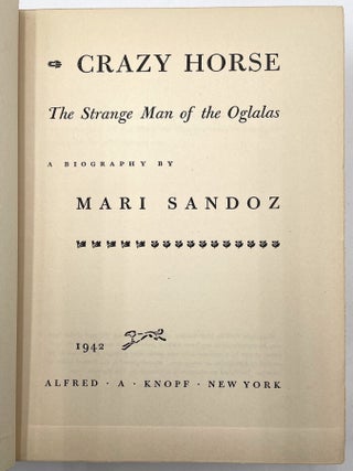 Crazy Horse [First Edition w/ Map]