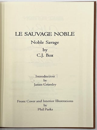 Le Sauvage Noble [Signed/Limited]