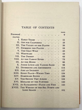 Recollections of a California Pioneer [First Edition]