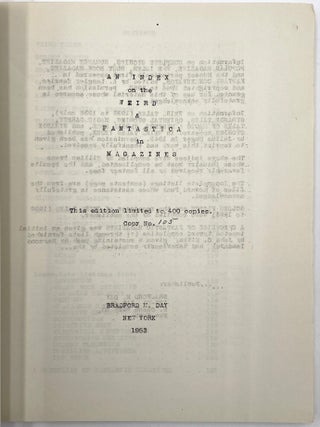 An Index of the Weird & Fantastica in Magazines