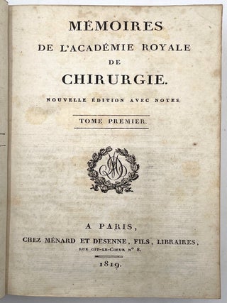 Memoires de L&rsquo; Academy Royale de Chirurgie (Memoirs of the Royal Academy of Surgery), 5 Vols.