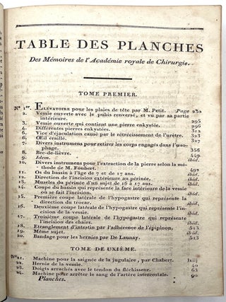 Memoires de L’ Academy Royale de Chirurgie (Memoirs of the Royal Academy of Surgery), 5 Vols.