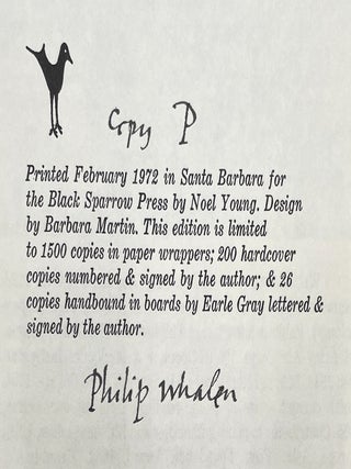 Imaginary Speeches for a Brazen Head [Signed]