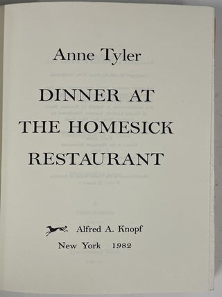 Dinner at the Homesick Restaurant