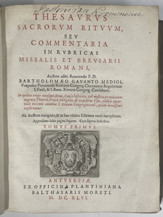 Thesaurus Sacrorum Rituum