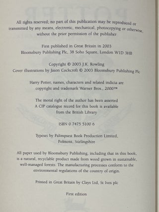 Harry Potter and the Order of the Phoenix