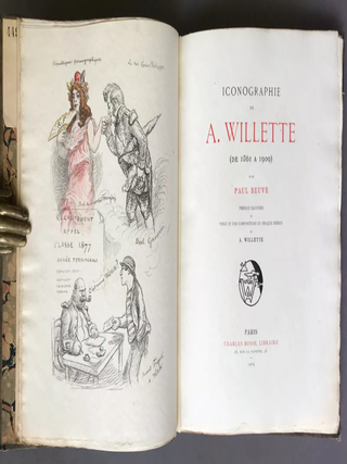 Item #537 Iconographie de A. Willette. Adolphe Willette