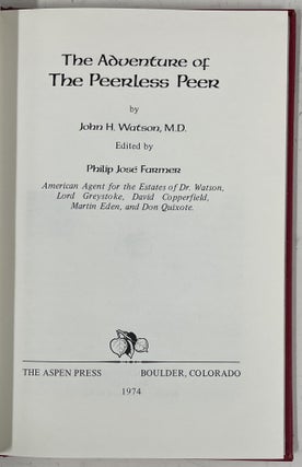 The Adventures of the Peerless Peer