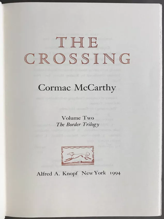 The Border Trilogy, Vols. I – III