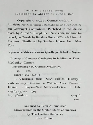 The Border Trilogy, Vols. I – III