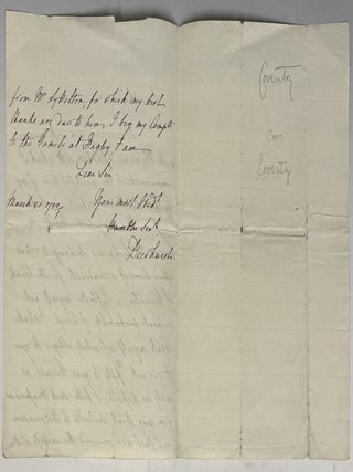 Letter in Support of Thomas Lyttleton & Jocular Poem About the Election