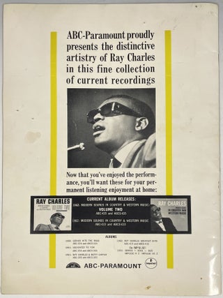 Concert Program, circa 1962