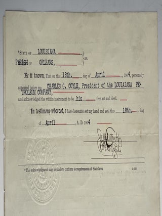 Bill of Sale for Enrolled Vessell “Tempest”, 1904