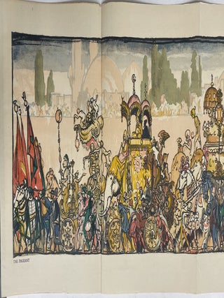 Folding Lithograph Color Plate: The Pageant