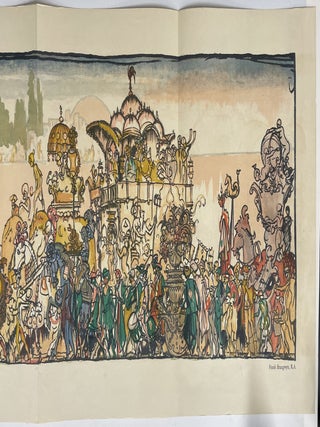 Folding Lithograph Color Plate: The Pageant